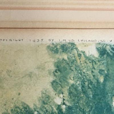 Euro Canal Print "Jan der Sine" 1955 by I. M. Chicago Co #123