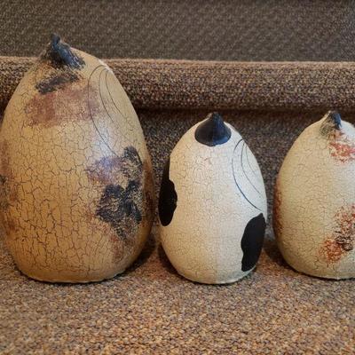 Lot 144: (3) Handpainted Cats