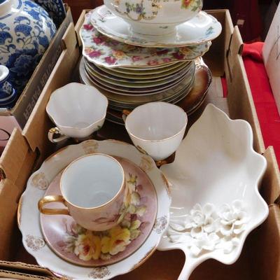 Lot 393 a variety of miscellaneous China pieces plates and cup