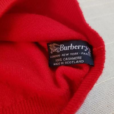 Lot 155: Burberrys Red Cashmere Sweater