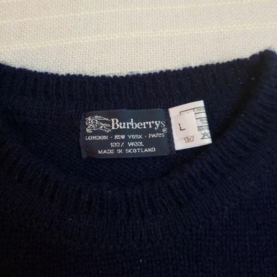 Lot 156: Burberrys Dark Blue Sweater