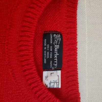 Lot 157: Burberrys Red Sweater 