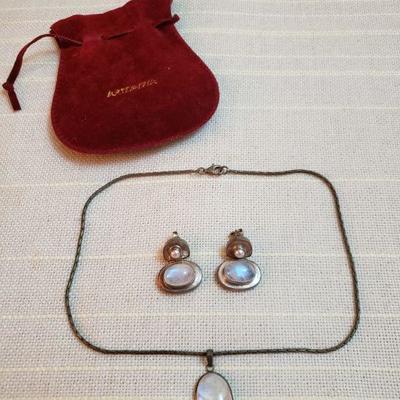 Lot 159: Moonstone Jewelry Set