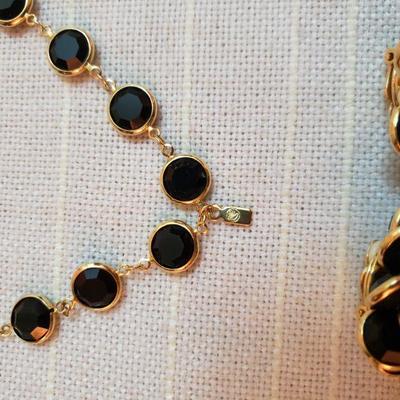 Lot 163: Swarovski Crystal Necklace and Earrings 