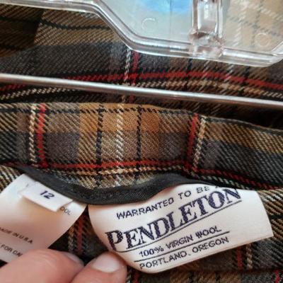 Lot 167: (2) Pendleton Plaid Pleated Skirts
