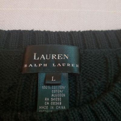 Lot 168: Lauren Ralph Lauren Dark Green Sweater