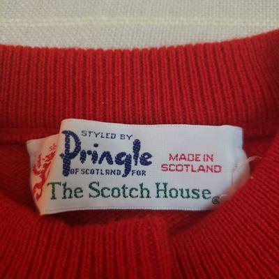Lot 171: Vintage Scotch House Red Cashmere Sweater