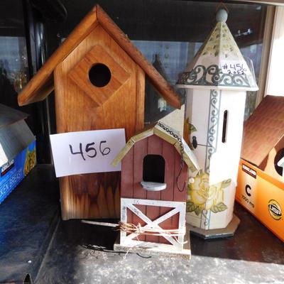 Lot 456 two bird houses