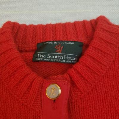 Lot 176: Vintage Scotch House Red Wool Sweater