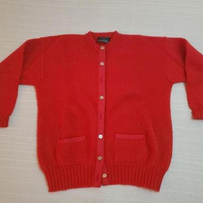 Lot 176: Vintage Scotch House Red Wool Sweater
