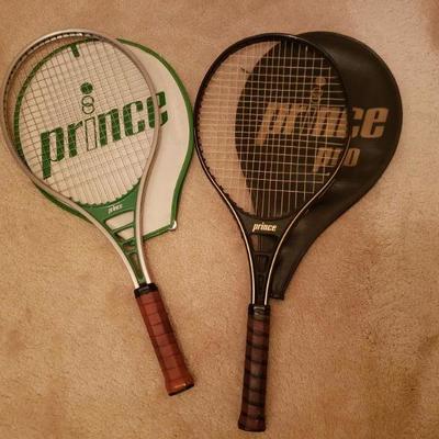 Lot 185: (2) Prince Tennis Rackets