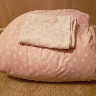 Lot 188:  Down Comforter & Pillow Case
