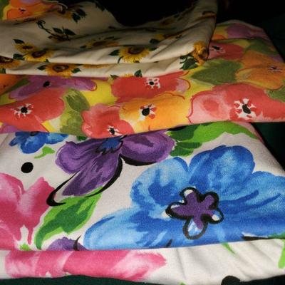 Floral Fabric Lot