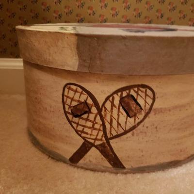Lot 197: Handpainted Box Signed & Dated