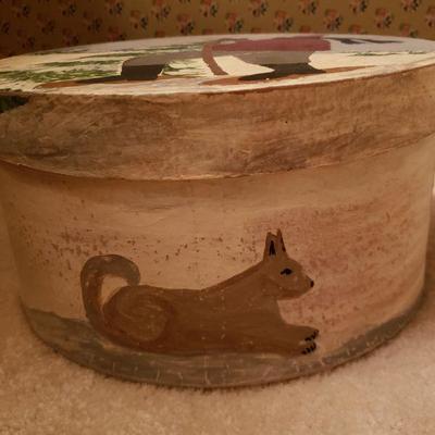 Lot 197: Handpainted Box Signed & Dated