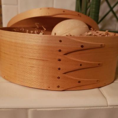Lot 200: Canterbury Woodworks Box with Soap Eggs