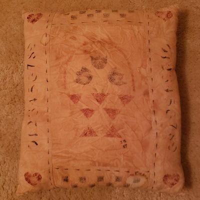 Lot 206: Folk Art Decorative Pillow 