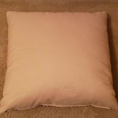 Lot 207: Roosters Decorative Pillow 
