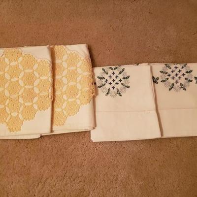 Lot 208: Beautiful Handcrafted Pillowcases