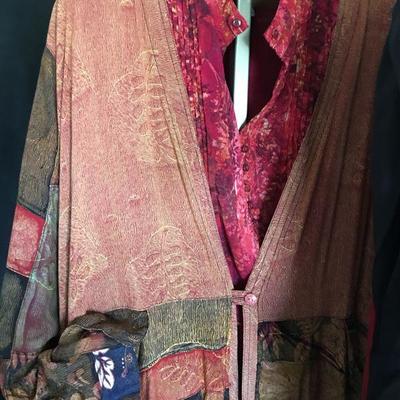 5 Pcs Size XL-1X Talbots Coldwater Creek Tumbleweeds Curated by our stylist: Blouses Vest Pants Lot#153Duster Jacket