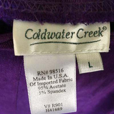 Curated Collection Purple / Eggplant / Aqua XL - One Size: Coldwater Creek Dragon Fly, Jones New York, Mission Canyon LOT#155