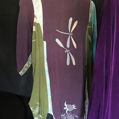 Curated Collection Purple / Eggplant / Aqua XL - One Size: Coldwater Creek Dragon Fly, Jones New York, Mission Canyon LOT#155
