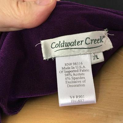 Curated Collection Purple / Eggplant / Aqua XL - One Size: Coldwater Creek Dragon Fly, Jones New York, Mission Canyon LOT#155