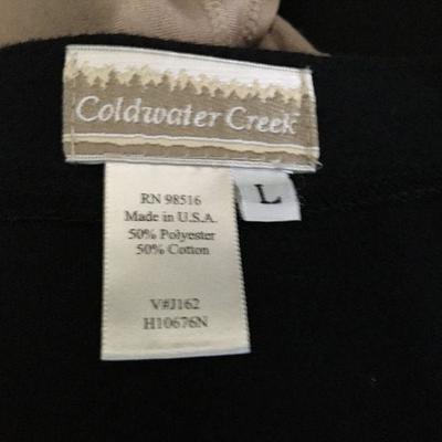 Curated by our Stylist - Collection of 6 pcs Tan / Black Size LG, XL, 1X Coldwater Creek, Chicos, Picadilly LOT#156