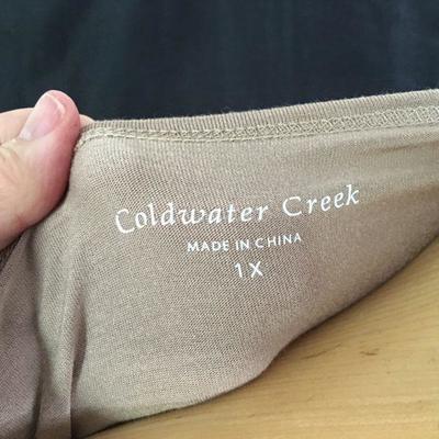 Curated by our Stylist - Collection of 6 pcs Tan / Black Size LG, XL, 1X Coldwater Creek, Chicos, Picadilly LOT#156