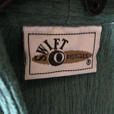 Curated 6 Pieces of Jade / Emerald & Black Blouses Pants Jackets Shirts: Simple People, Soft Surroundings, Chicos, Coldwater Creek...