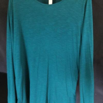 Curated 6 Pieces of Jade / Emerald & Black Blouses Pants Jackets Shirts: Simple People, Soft Surroundings, Chicos, Coldwater Creek...