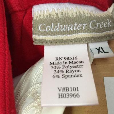 6 Pcs Curated Collection of Scarlet / Black / White Coldwater Creek and others LOT#158