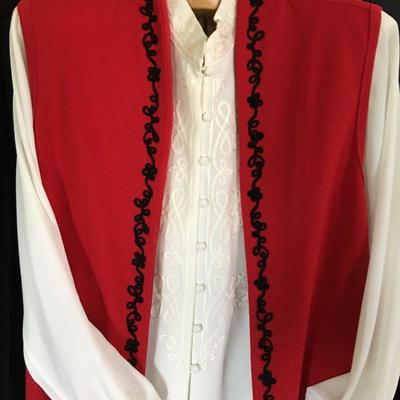 6 Pcs Curated Collection of Scarlet / Black / White Coldwater Creek and others LOT#158