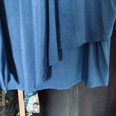 Collection of 5 Pc Curated by our Stylist: Shades of Peacock Cobalt Coldwater Creek, Winter Silks Sized XL - 1X  LOT#159