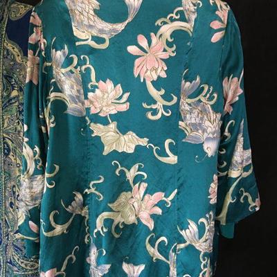 Collection of 5 Pc Curated by our Stylist: Shades of Peacock Cobalt Coldwater Creek, Winter Silks Sized XL - 1X  LOT#159