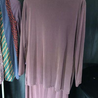 6 PCs Curated by our Stylist in Mulberry / Hunter Green. Carole Little, Asia Craft, Cut Loose, Soft Surroundings LOT#161