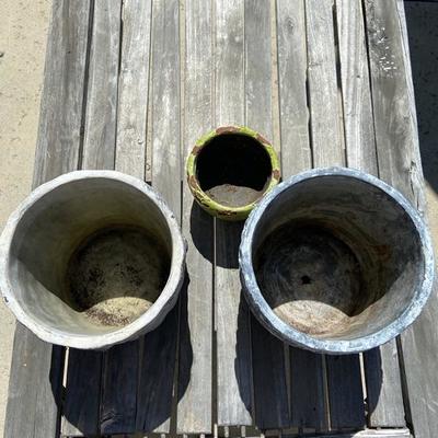 SET OF 3 ANTHROPOLOGIE PLANTERS