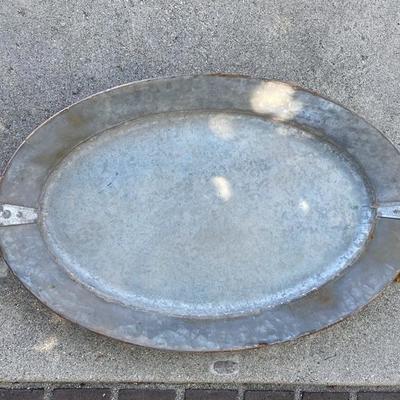 Rustic Metal Vintage Tray