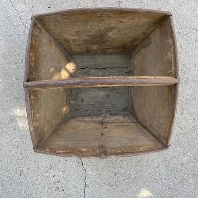 ANTIQUE CHINESE WATER BUCKET WITH ORIGINAL IRON FITTINGS SHANDONG PROVINCE