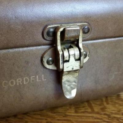 LOT #215: (2) Vintage Leather Briefcases (both open)