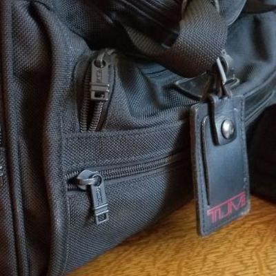 LOT #217: TUMI  Soft Travel Bag with Small Makeup/Personals Bag