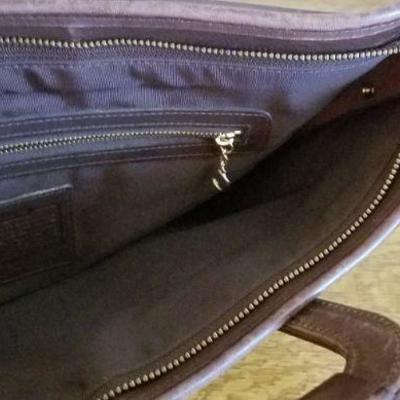 LOT #219: Vintage Brown Leather COACH Briefcase
