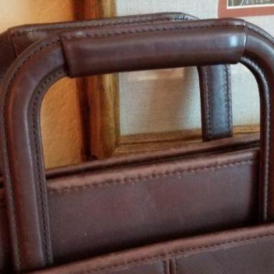 LOT #219: Vintage Brown Leather COACH Briefcase
