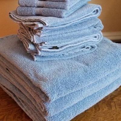 LOT #222: Set of Ralph Lauren Home Bath Towels Blue