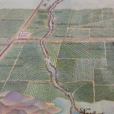 LOT #224: Vintage "The Oakville Appellation" Vinyard Map of NAPA VALLEY California