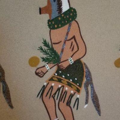 LOT #227: Huge Navajo Sand Painting