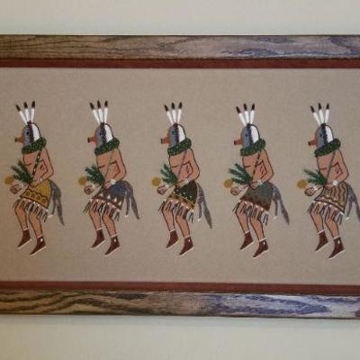 LOT #227: Huge Navajo Sand Painting