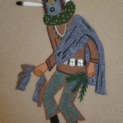 LOT #227: Huge Navajo Sand Painting