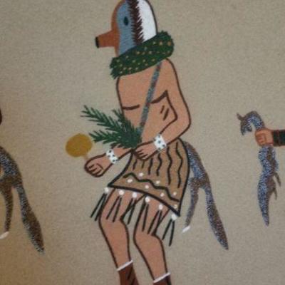 LOT #227: Huge Navajo Sand Painting
