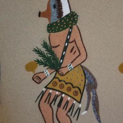 LOT #227: Huge Navajo Sand Painting